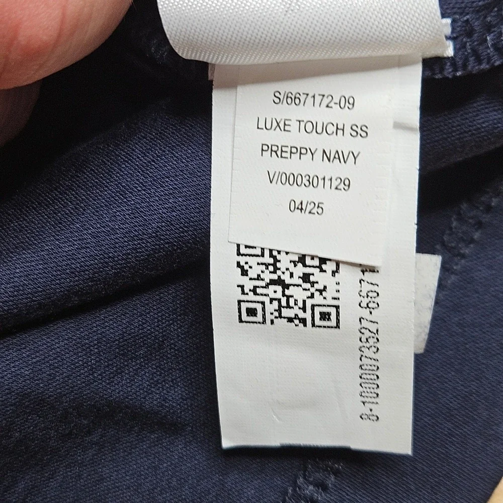 Banana Republic Luxe Touch Polo Men XL Navy Short Sleeve Cotton NEW